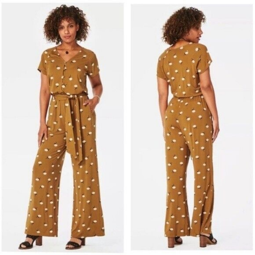 Matilda Jane Mustard Floral Jumpsuit